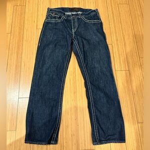 Western Glove Works Bootcut Jeans Button Fly Dark Wash Size 33-34